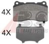 OPEL 1605100 Brake Pad Set, disc brake